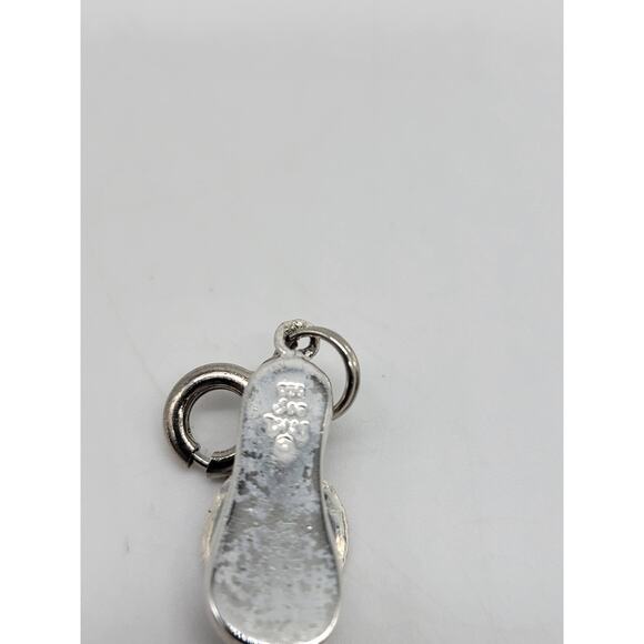 Sterling Silver Flip Flop Bracelet Charm Fashion Accessories Jewelry Purple - Picture 3 of 5